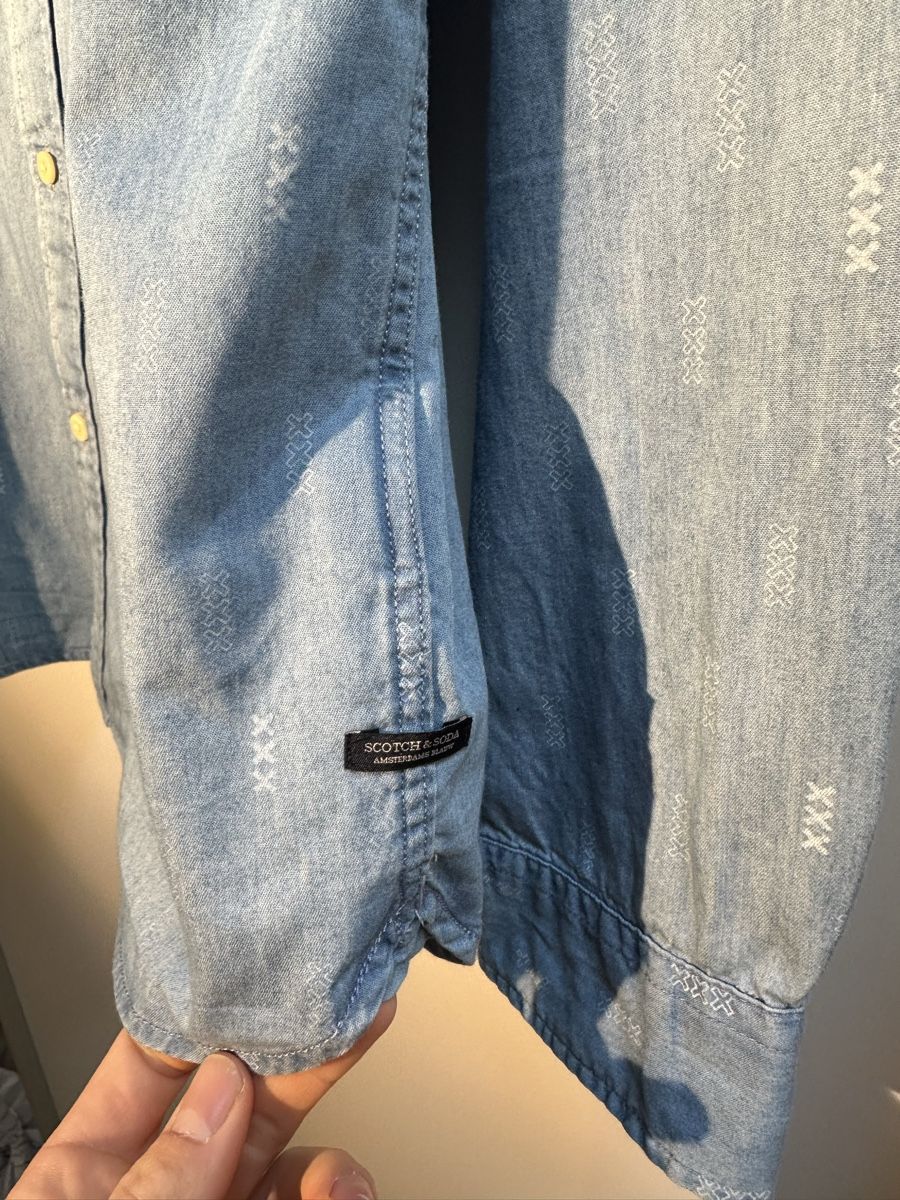 Camicie: Scotch & Soda Herren-Hemd Hellblau Gr. XL – Usato da Therwil venduto da jonasiw 5
