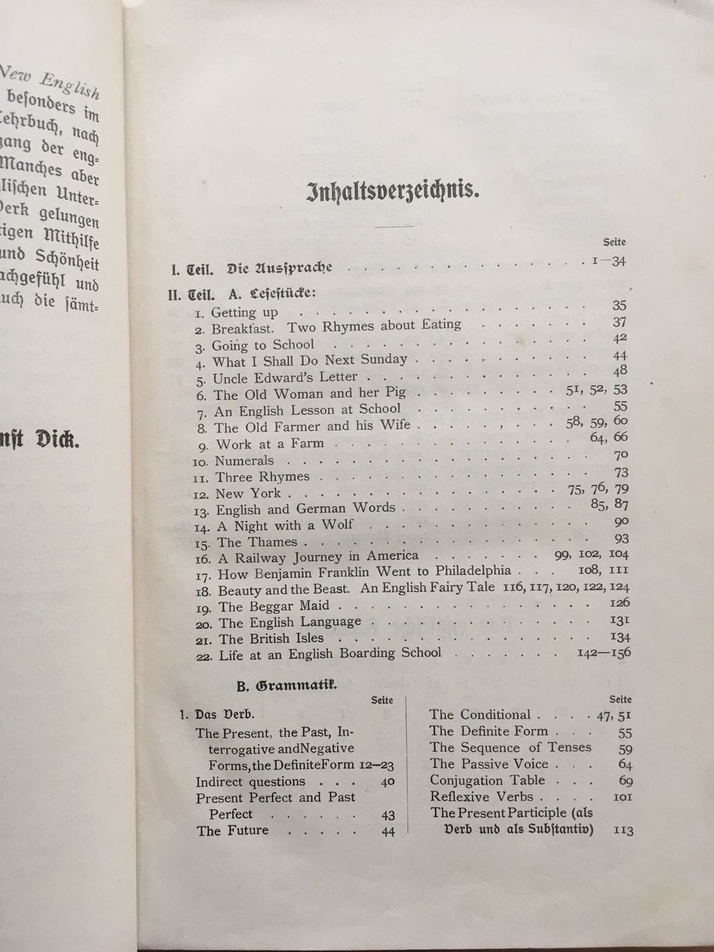 Libri: A new english Course - Ernst Dick (1912) – Usato da Grenchen venduto da Kogi7 2
