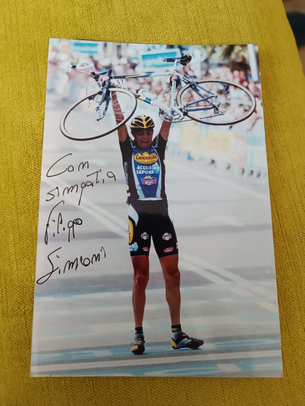 Autografi: Filippo Simeoni - Rad - handsigniert – Usato da Menziken venduto da Autogramme