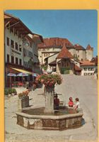 GRUYÈRES fontaine et Hôtel de Ville