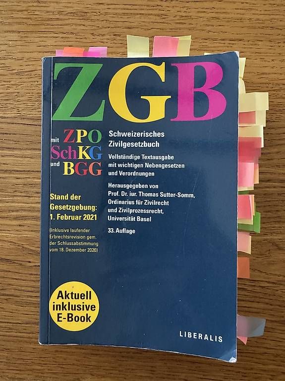 Libri: ZGB inkl. E-Book - Thomas Sutter- Somm  – Usato da Fehraltorf venduto da eli_x28b