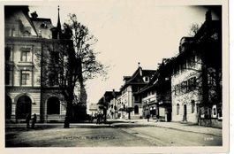 Payerne Rue des tempüle belebt