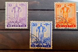 Sondermarken Pro Patria W2 - W4 Kat. 40.-