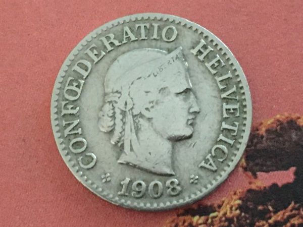 Tutti le monete: 10 Rappen 1908 s-ss, nur 2,0 Mio! – Usato da Elsau venduto da herbybay