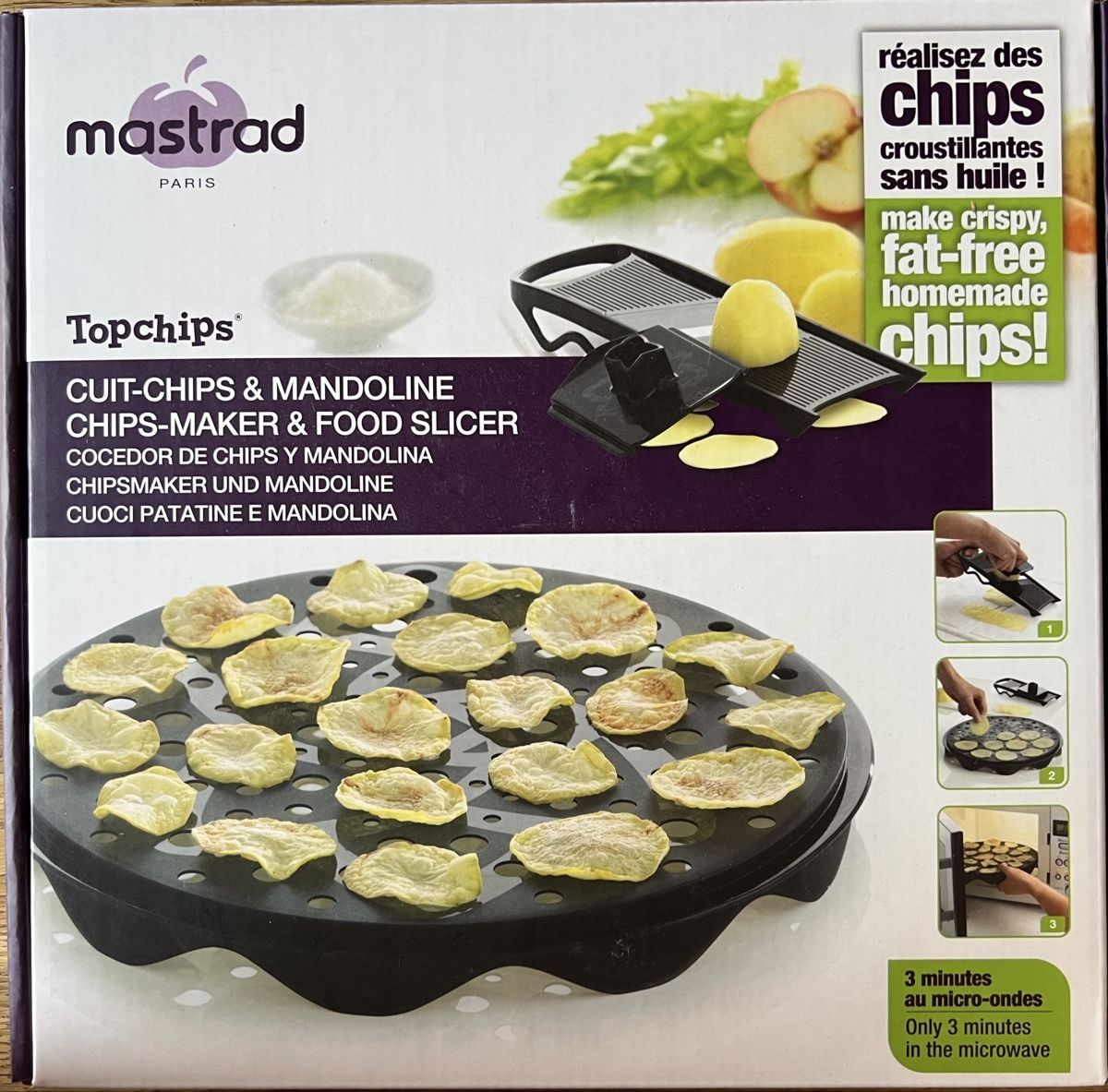 Elettrodomestici da cucina: Mastrad Topchips Chipsmaker mit Mandoline - Neuwertig! – Nuovo e nell'imballaggio originale da Suhr venduto da Cobainkurt