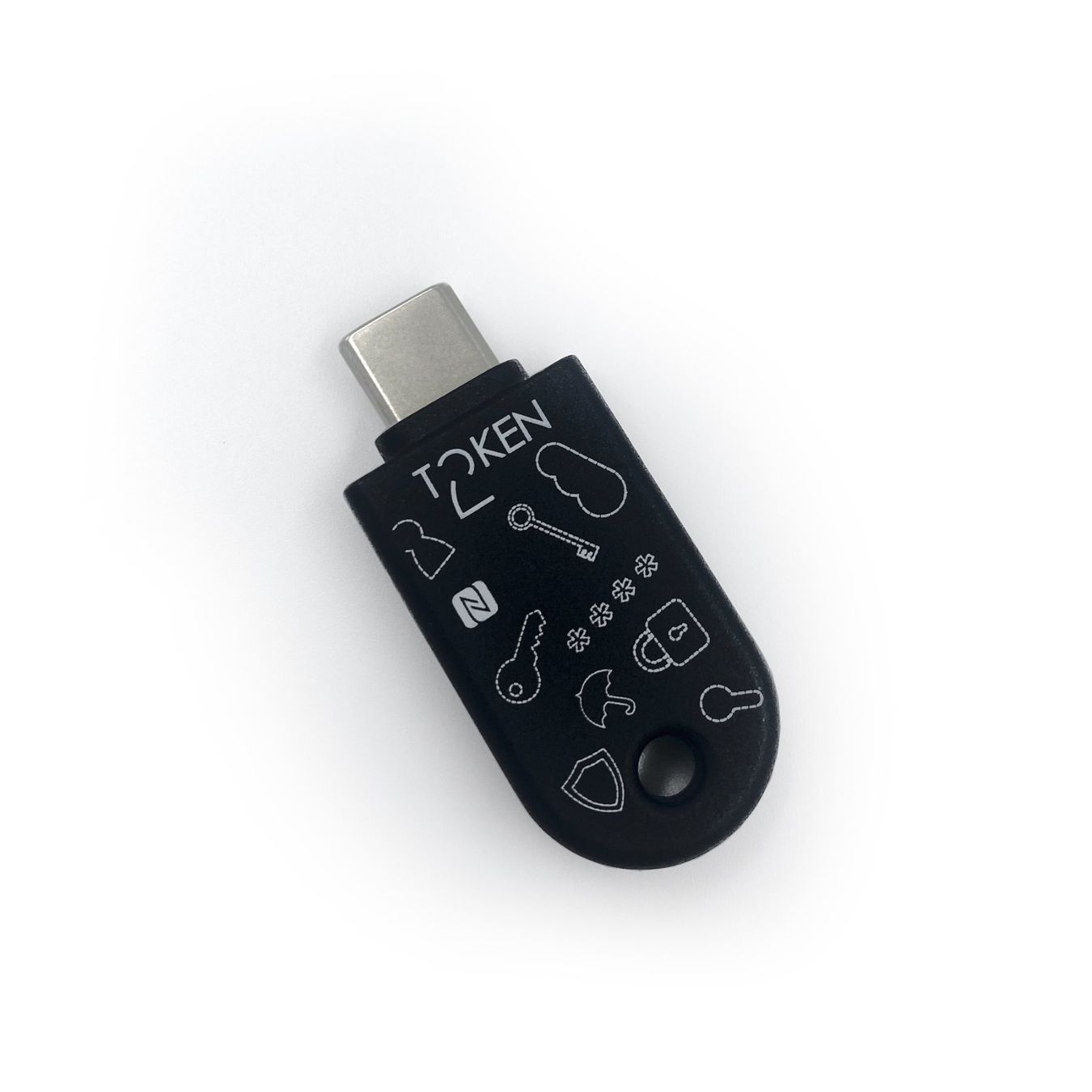 2x Token2 T2F2-NFC-Slim-TypeC FIDO2, U2F, TOTP Security Key (Neu und ...