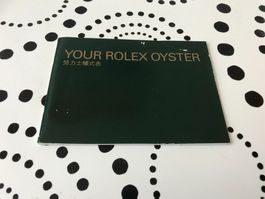 ROLEX - YOUR ROLEX OYSTER - BOOKLET ORIGINAL !!!