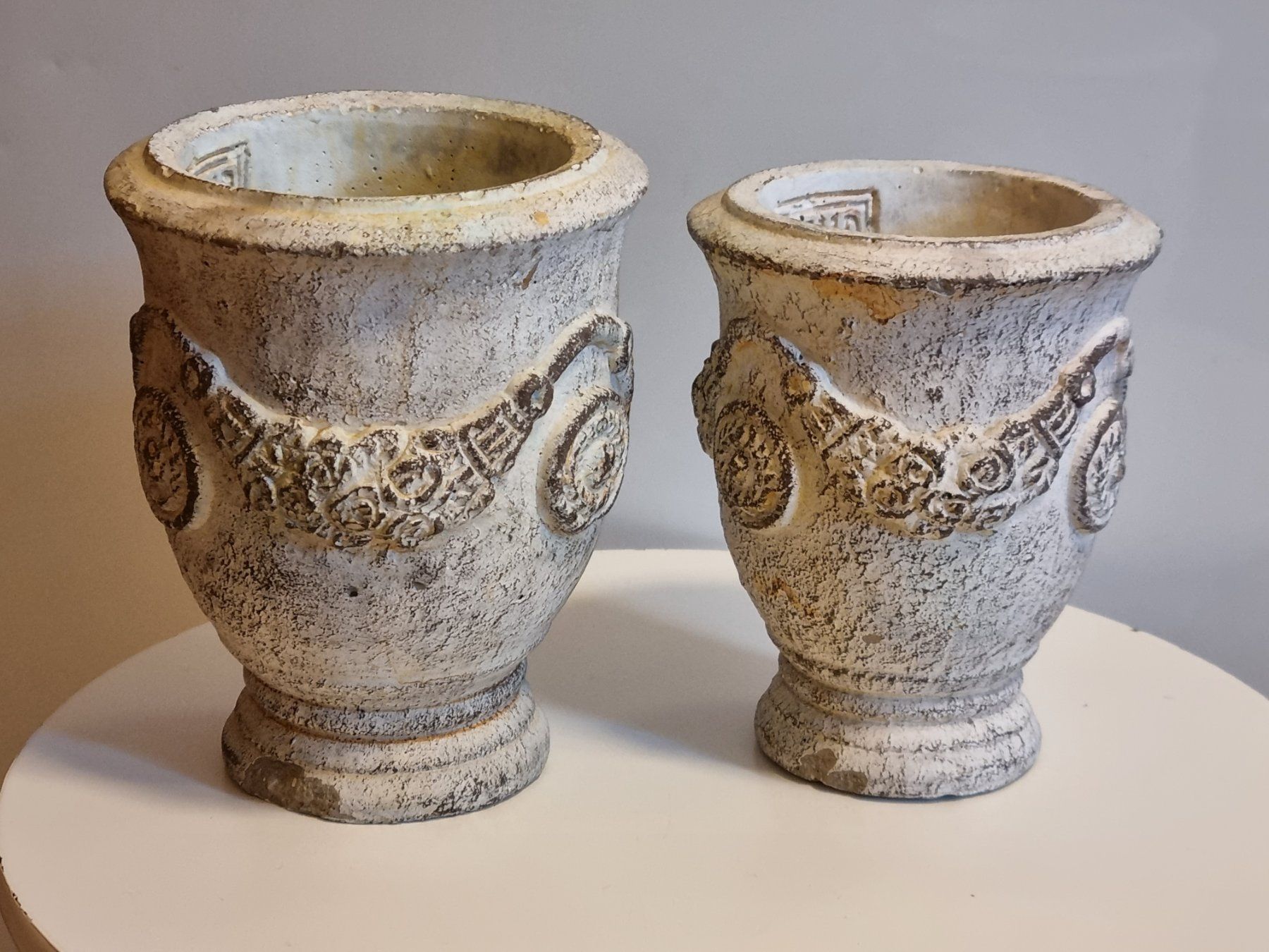 Blumentöpfe: PTMD 2er Set Pflanzgefässe Antik Shabby Chic – Gebraucht aus Scharnachtal von devin03 1