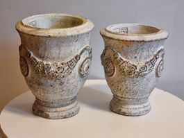PTMD 2er Set Pflanzgefässe Antik Shabby Chic