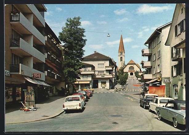 Cartes postales: Wallisellen, Bahnhofstrasse und Kirchstr – D'occasion à Berlin par bartko-reher