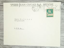 TR20 Enveloppe + Timbre Suisse 1929