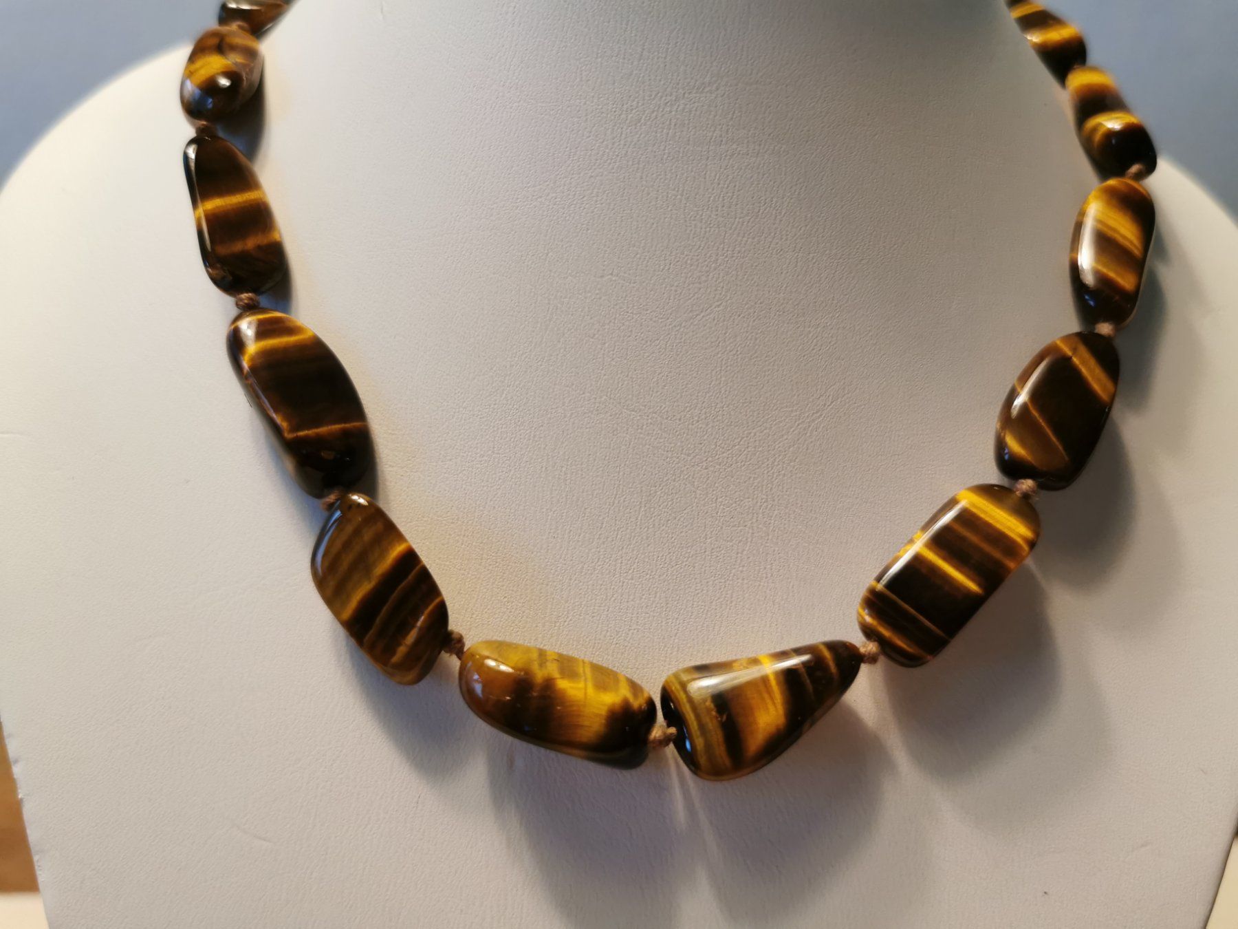 Catenine: NEU - ungetragene Tigerauge Kette, 73cm – Nuovo e nell'imballaggio originale da Dierikon venduto da Buntspecht-10