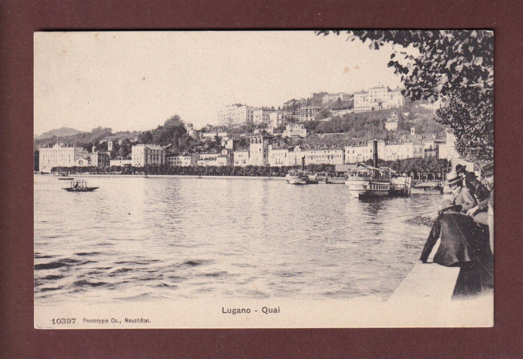 Cartes postales: LUGANO - Quai – D'occasion à Pully par nicecards-shop
