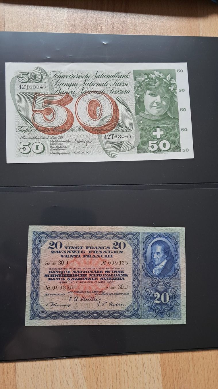 Banknoten: Banknoten Sammlung Schweiz – Gebraucht aus Lufingen von E-Auktion 3