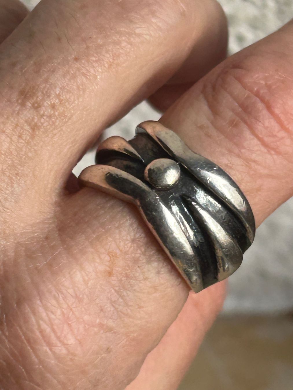Anelli: Vintage Silber Ring (Grösse 61) – Usato da Dittingen venduto da Bellevista