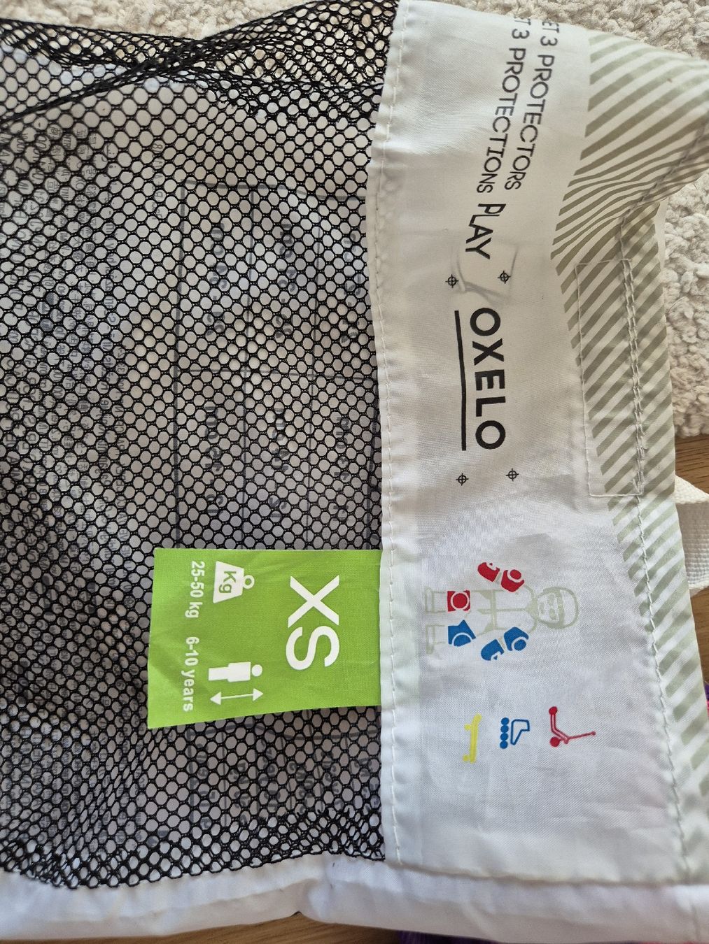 Oxelo Pattini in linea & Pattini a rotelle: Kinder Rollschuhe + Oxelo Schutzausrüstung – Usato da Thalheim AG venduto da vargatam1 7