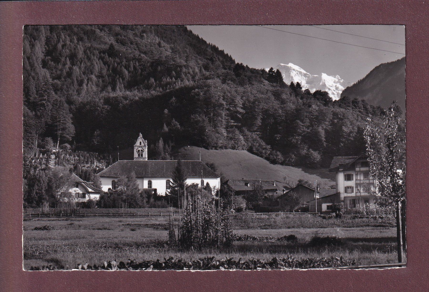 Cartoline postali: KIRCHE GSTEIG bei Wilderswil – Usato da Pully venduto da nicecards
