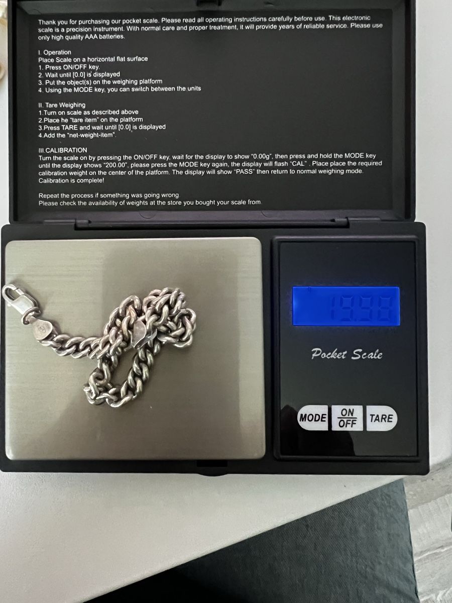 Bracelets: Armband Silber 925 Panzerkette 19.9g CCF – D'occasion à Bern par lin_5qtq 2