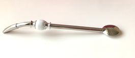 Bombilla Edelstahl 21 cm weiss