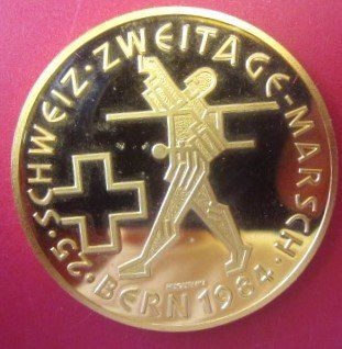 Medaglie: Zweitage-Marsch Bern 1984 - PP – Nuovo e nell'imballaggio originale da Luzern venduto da Horoskop1