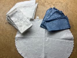 Sander 6 x Tischset + 9 Servietten x Serviette aus Stoff