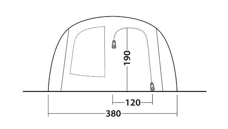 Tende : Outwell Phoenix 6+2 Tunnelzelt – Nuovo e nell'imballaggio originale da Bottighofen venduto da zaap 7
