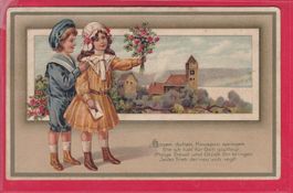 PRÄGEKARTE, ROSENGRUSS, 2.2.1925