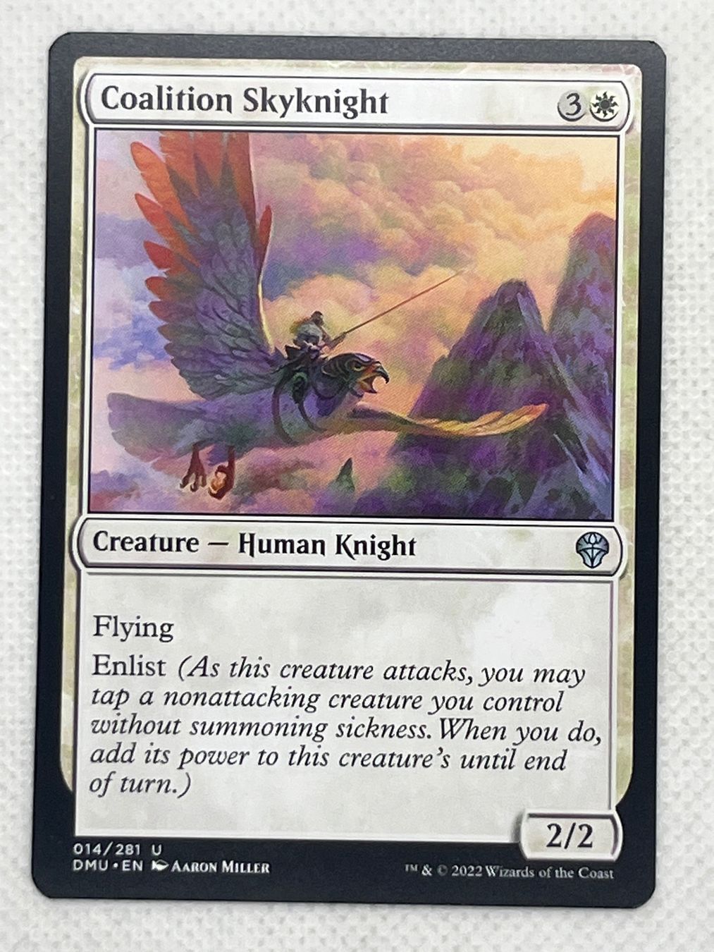Magic The Gathering Sammelbilder & Trading cards: MTG Coalition Skyknight DMU 014 Englisch Uncommon – Gebraucht aus Hinterkappelen von Kim1992
