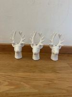 Lene Bjerre 3er Set Hirsch Deko Weiss – Winter / Weihnachten