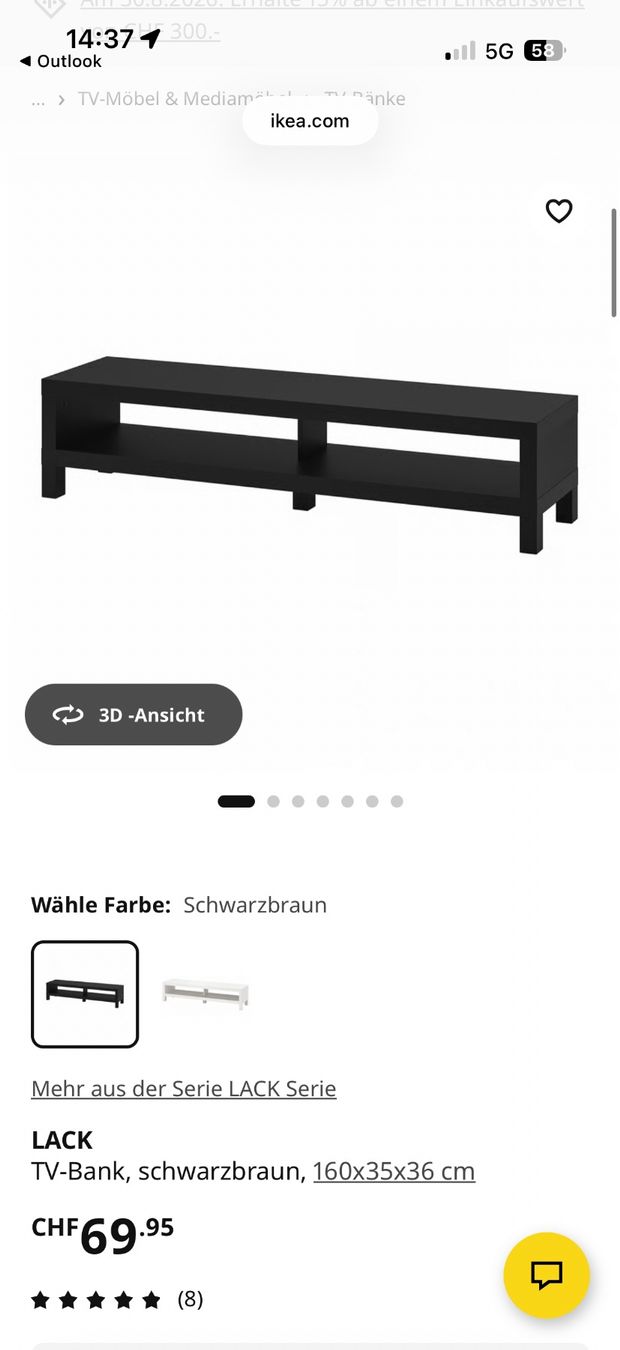 Ikea TV Möbel: Tv-Bank – Gebraucht aus Zürich von r_h7gt 3