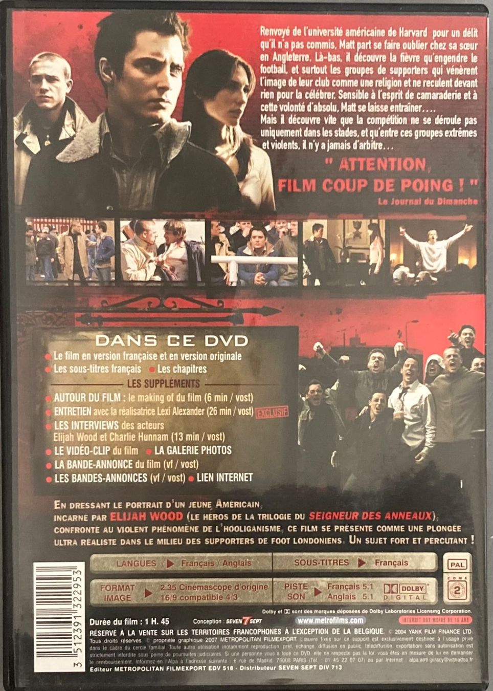 Tutti i DVDs: HOOLIGANS – Usato da Poliez-Pittet venduto da Newtown-Records 1