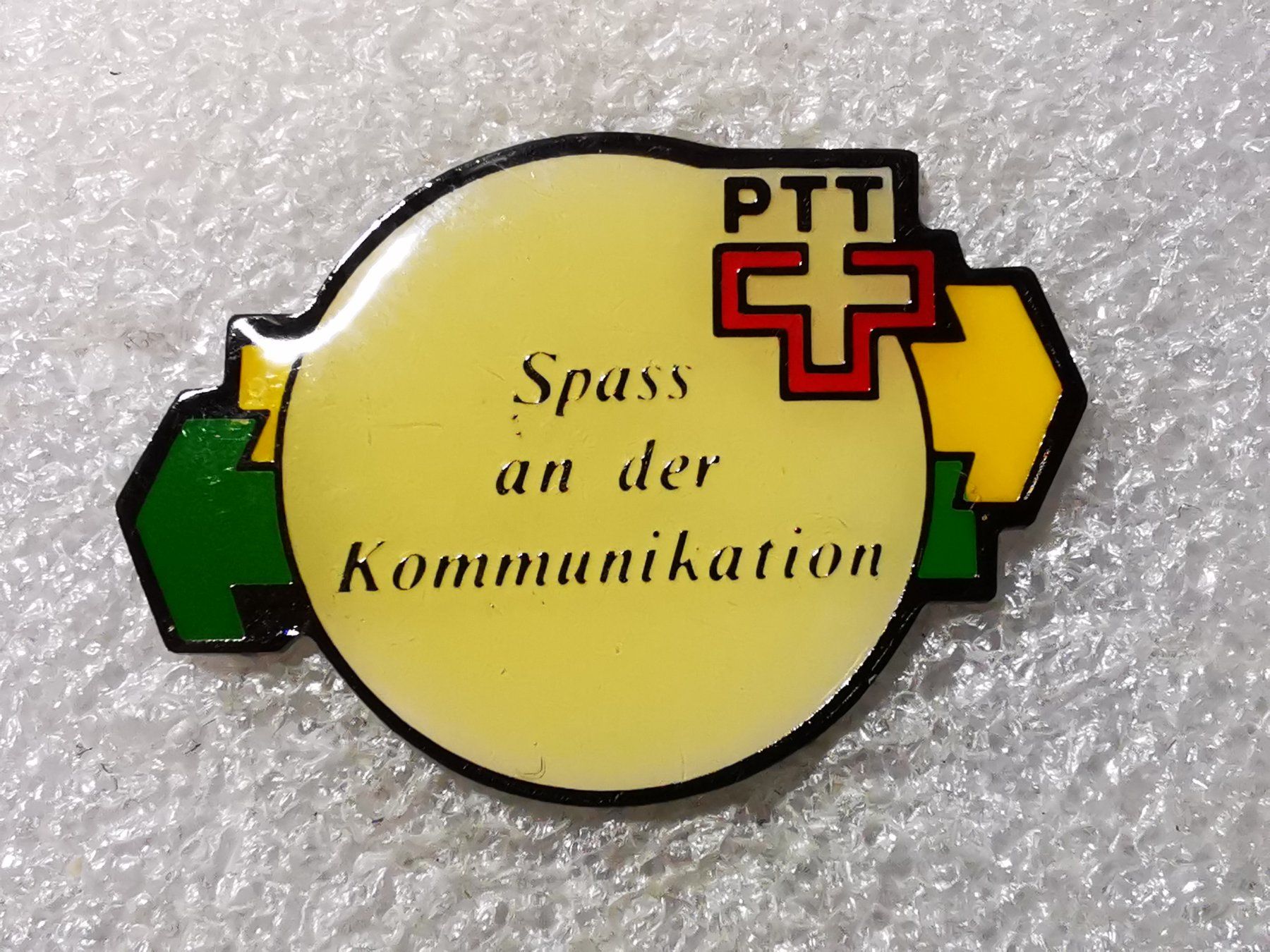 Placchette & Badge: Ansteckpin 84:  PTT – Usato da Oppligen venduto da Pin-Fall-Shop