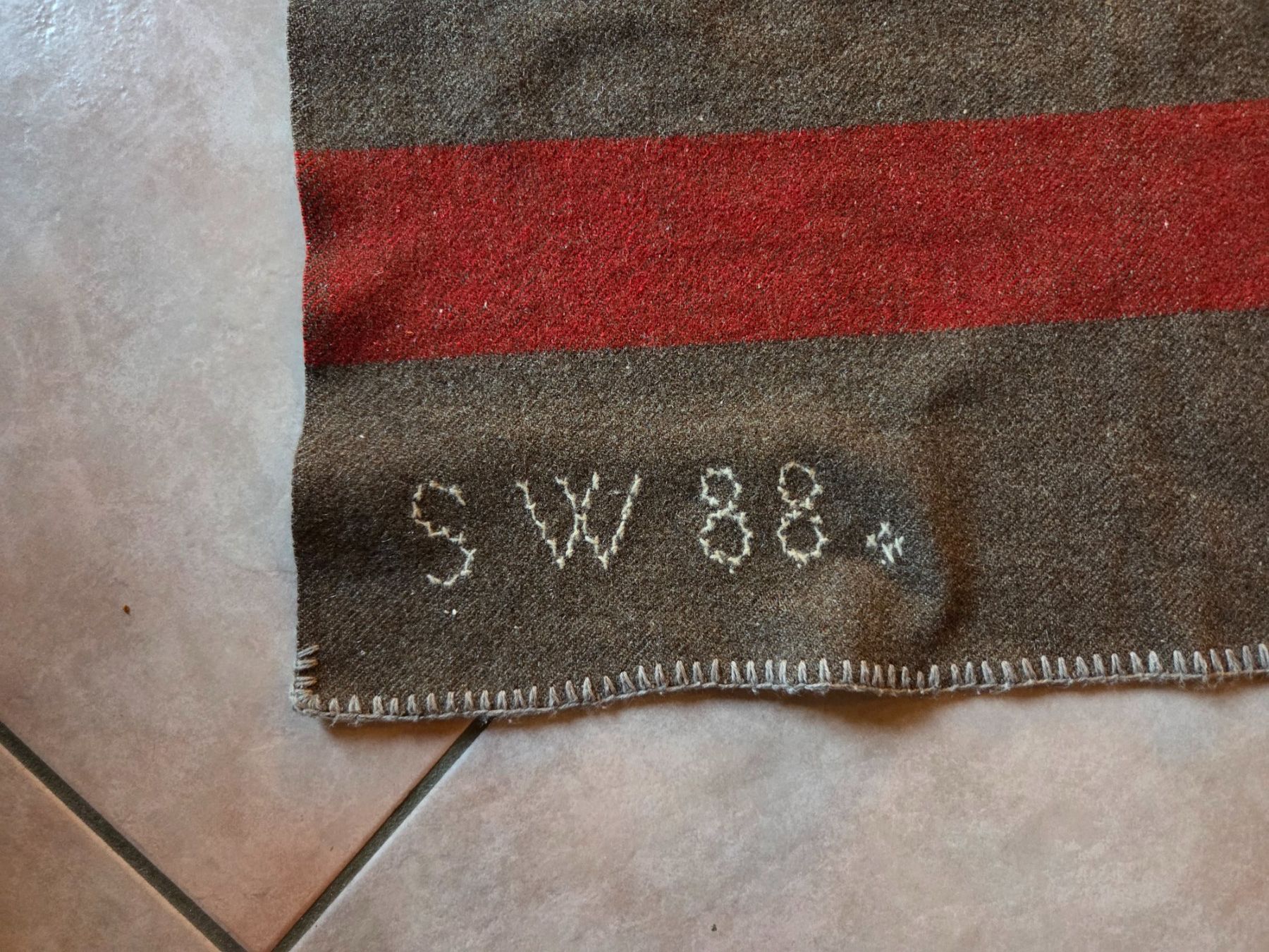 Schweizer Armee Coperte: Couverture 100 % originale armée suisse année 1888 – Usato da Choëx venduto da Solmo51 1