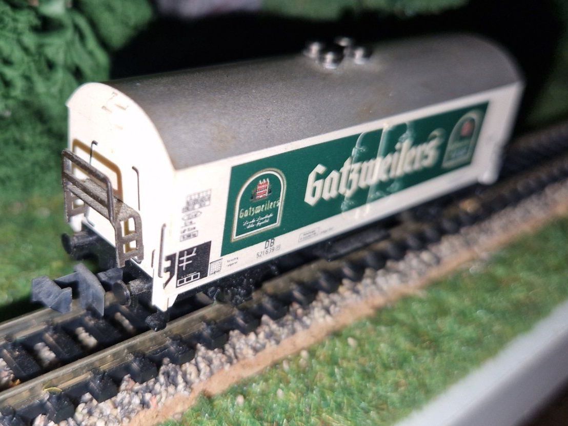 Trix Modellini di ferrovie: Minitrix Spur N Güterwagen 2 achsig "Gatzweilers" – Usato da Unterengstringen venduto da b.kaiser81 2