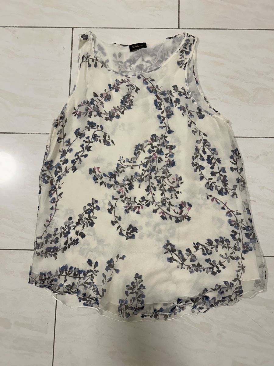 Camicette: Seiden Bluse Damen mit Blumenmuster. Grösse 48 – Usato da Zürich venduto da sop_82jx 2