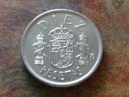 ESPAGNE  Diez  Pesetas Juan Carlos 1984