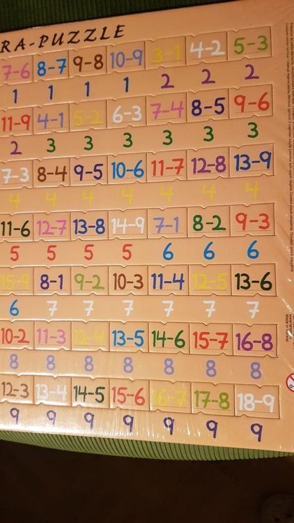 Puzzles: Rechnen Subtra - Puzzle soustraire – Gebraucht aus Spiegel b. Bern von sus_xj97 2