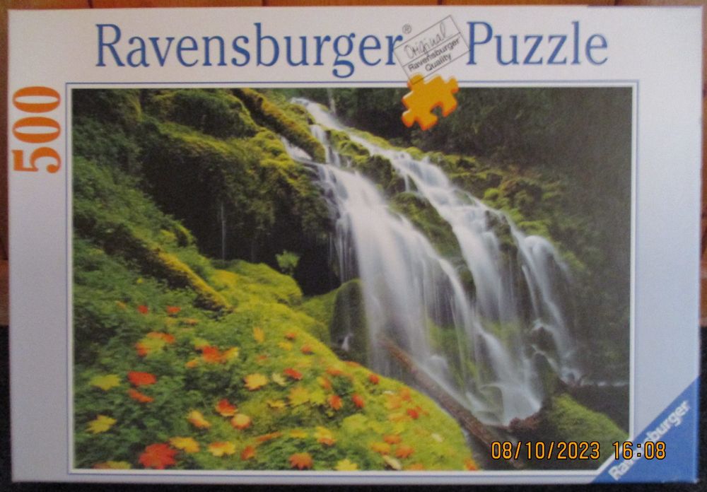 SUPERPOWER 1000 Teile Wald-Wasserfall Puzzle – Landschaftsmotiv, Fertige Größe 76x50 Cm, Holzpuzzle Für Erwachsene