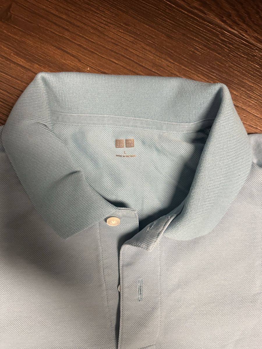 Magliette Polo: Uniqlo Polohemd Hellblau, Grösse L – Usato da Büren SO venduto da Nico59 1
