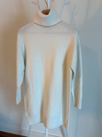 Mango Long Sweater, perfect as Dress– Cream, size XS
