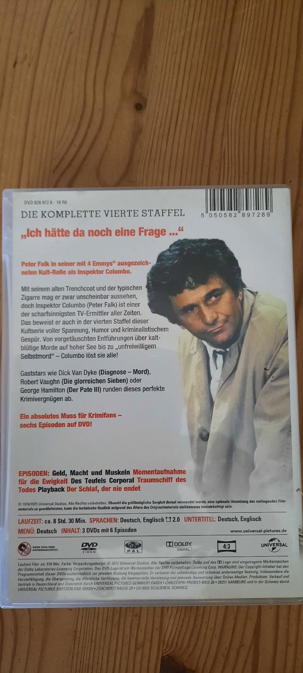 Tutti i DVDs: Columbo Die Komplette Vierte Staffel DVD – Usato da Konolfingen venduto da the_5fqm 1