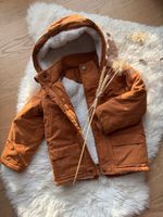 Kinder Winterjacke gefüttert braun Gr. 98