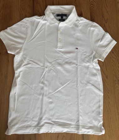 Herren Polo Shirt Tommy Hilfiger weiss Grösse L NEU