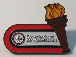 Z615 - Pin UBS SBG Schweizerische Bankgesellschaft / Fackel