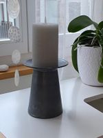 Kerzenständer Kerzenhalter Kerze Metall grau silber
