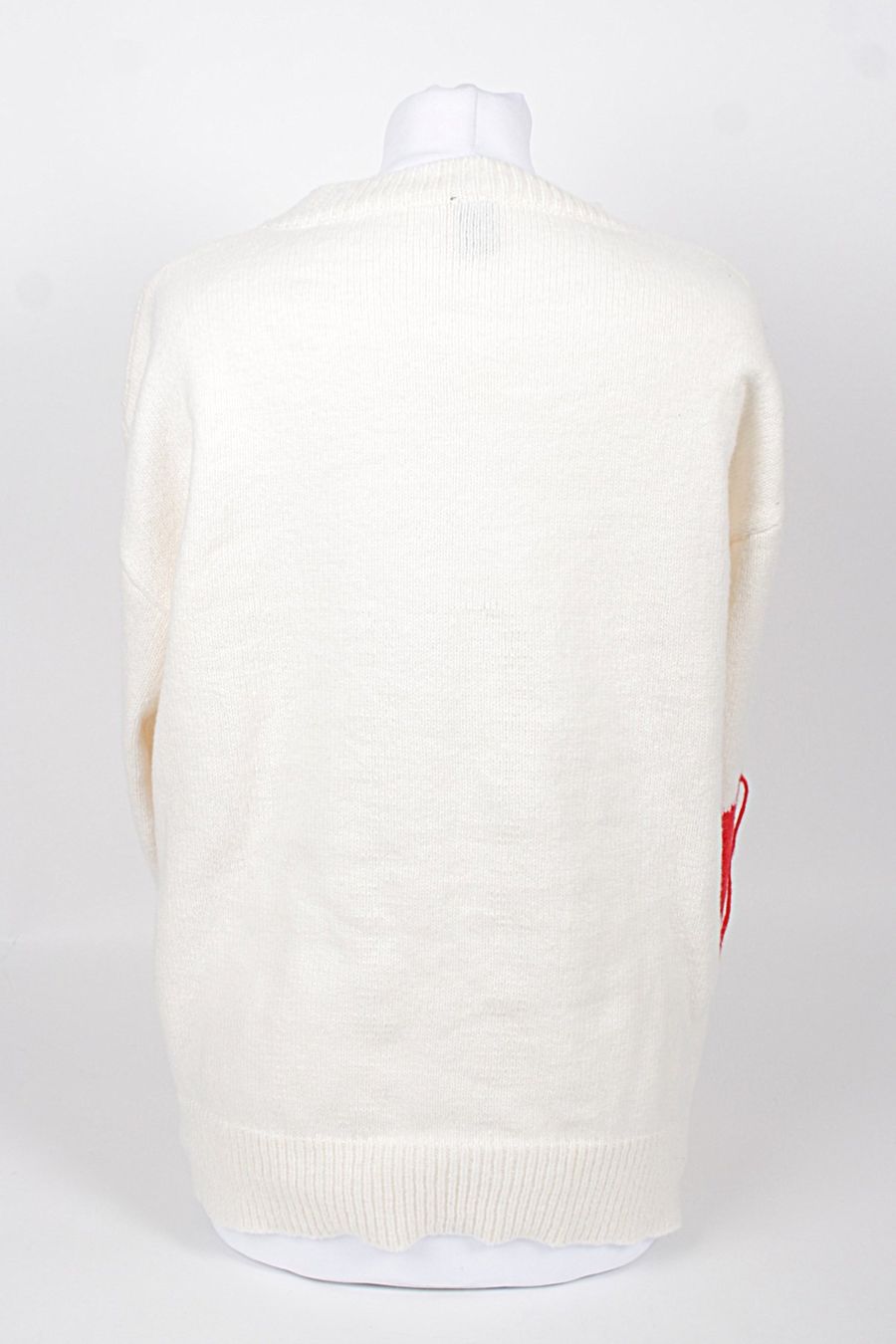Pulls & Sweat-shirts: ROMWE Strickpullover weiss mit roten Herzen Gr. M – D'occasion à Zollikofen par Restwert_Zollikofen 3