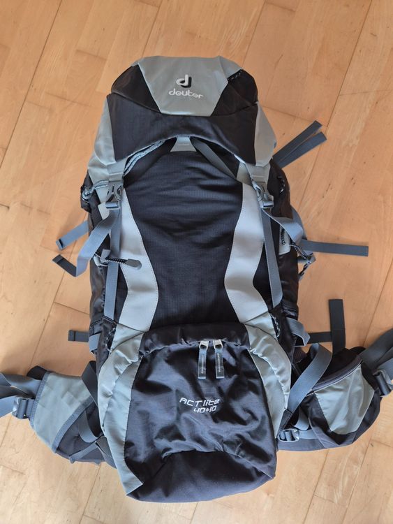 deuter act lite 40 10 hiking backpack Unisex Aircontact + L, Lightweight Backpacking & for Men & Women, 40 + 10 Liters Additional features such as the adjustable hip strap Deuter ACT Lite 40 +