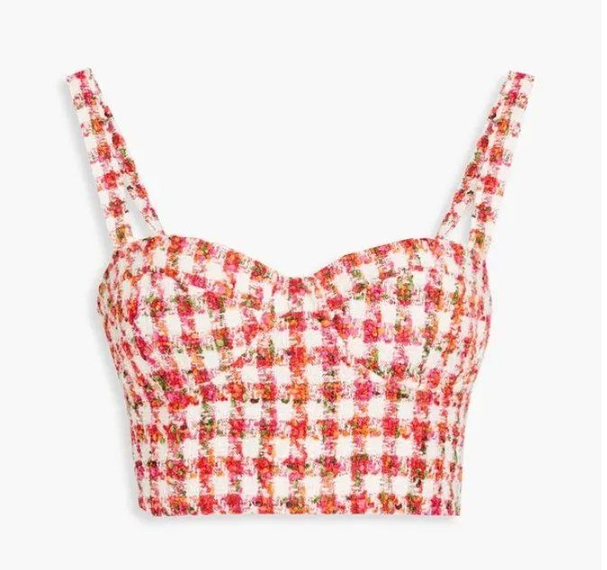 Tuniche: CARA CARA Gingham Tweed Corset Top – Nuovo (secondo la descrizione) da Morges venduto da aya_65lb