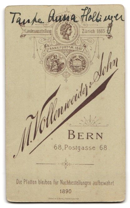 Fotografie & Manifesti: Fotografie M. Vollenweider, Sohn, Bern,  – Usato da Berlin venduto da bartko-reher 1