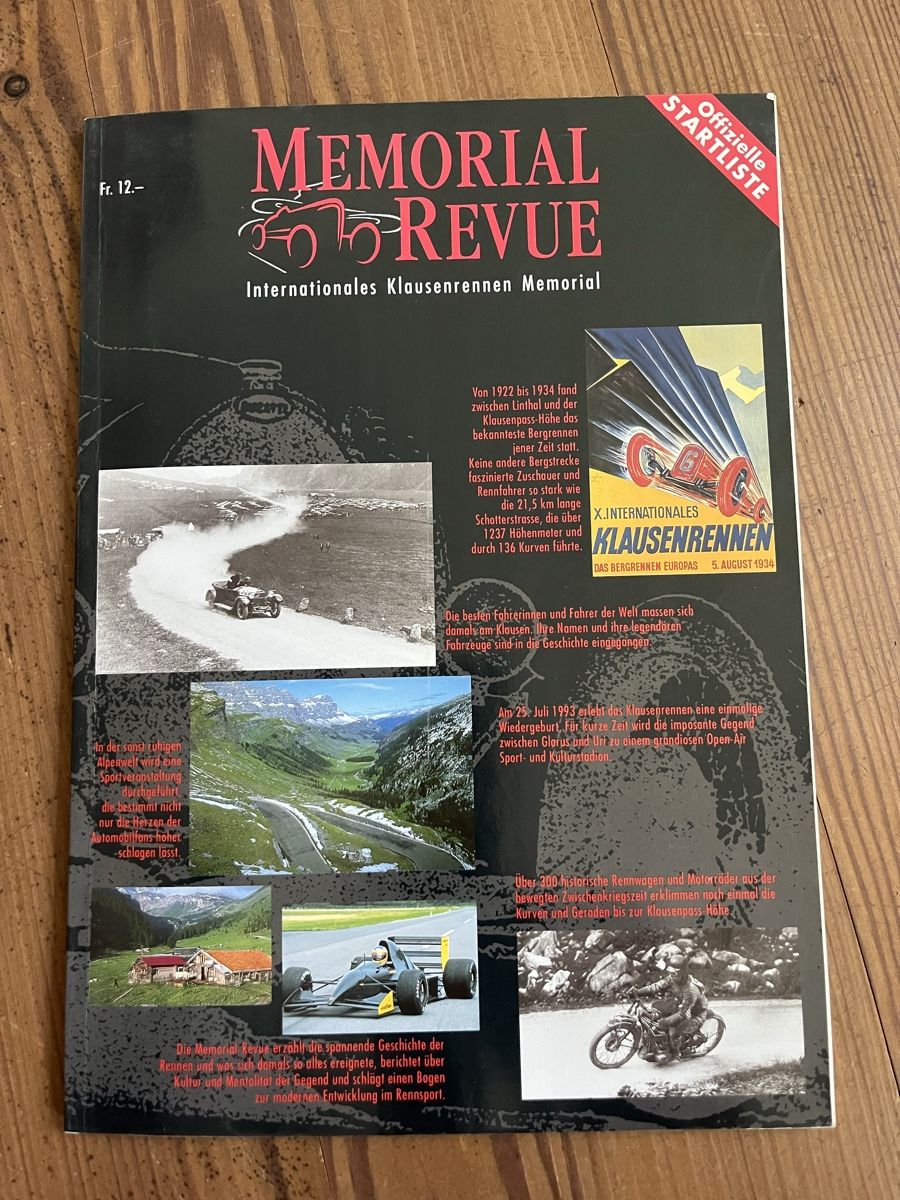 Riviste & Magazine: Klausen Memorial 1993 – Usato da Stansstad venduto da 2480markus